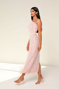 LARA DRESS - PASTEL PINK